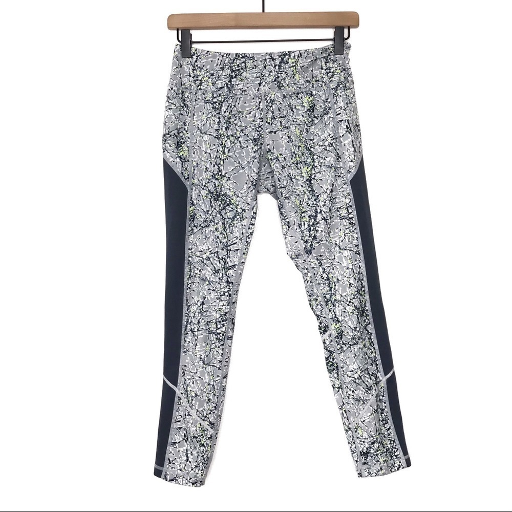 ZELLA Two Tone Printed Grey & Green Leggings Small Tall